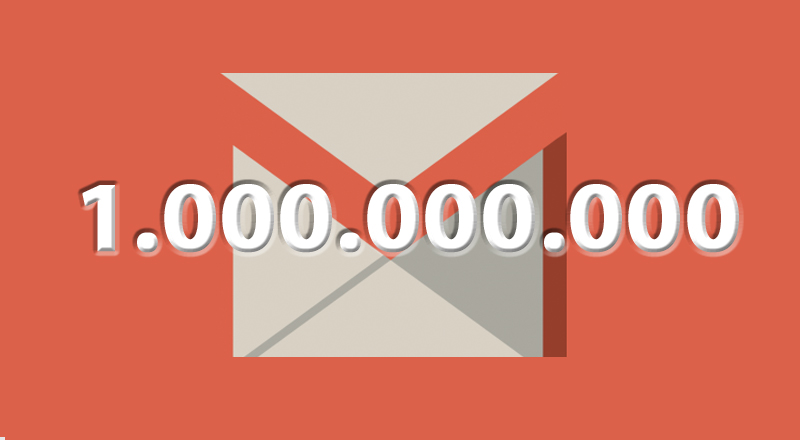 gmail 1 milyar